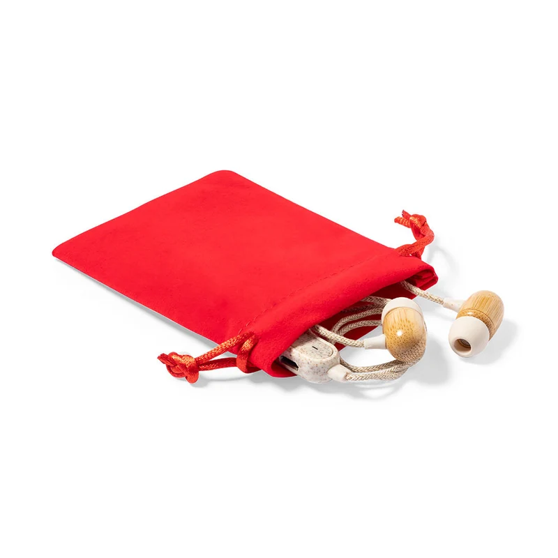 Sac doux en suédine avec cordon de serrage pour fermeture HIDRA