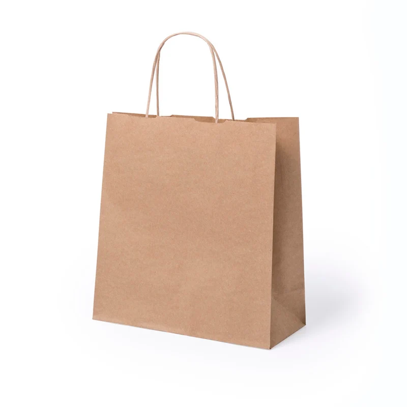 Sac en papier 100 g/m2 avec soufflet et poignées courtes renforcées CENTION
