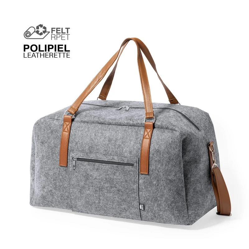 Sac en feutrine rpet et similicuir DENVER