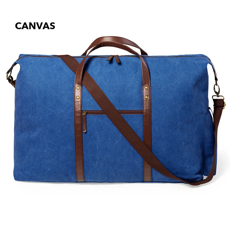 Sac en toile résistante 480mg/m2 avec bandoulière en similicuir STARIUX