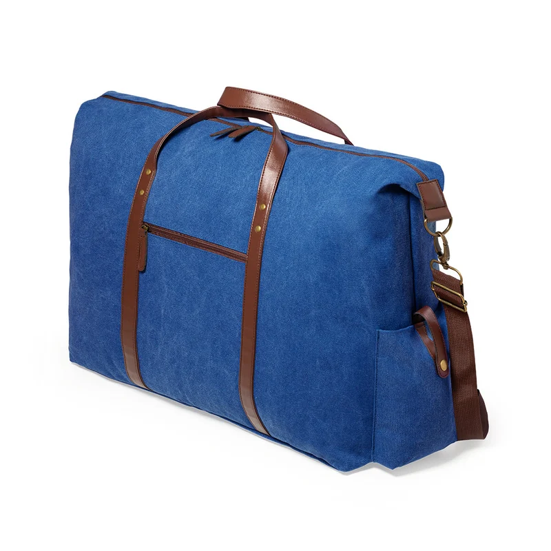 Sac en toile résistante 480mg/m2 avec bandoulière en similicuir STARIUX