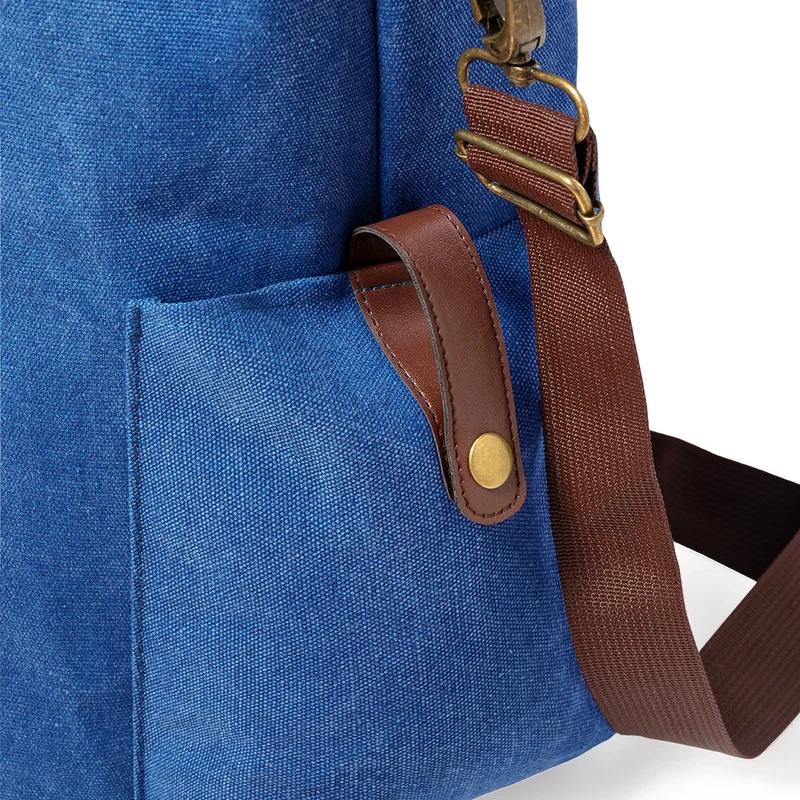 Sac en toile résistante 480mg/m2 avec bandoulière en similicuir STARIUX