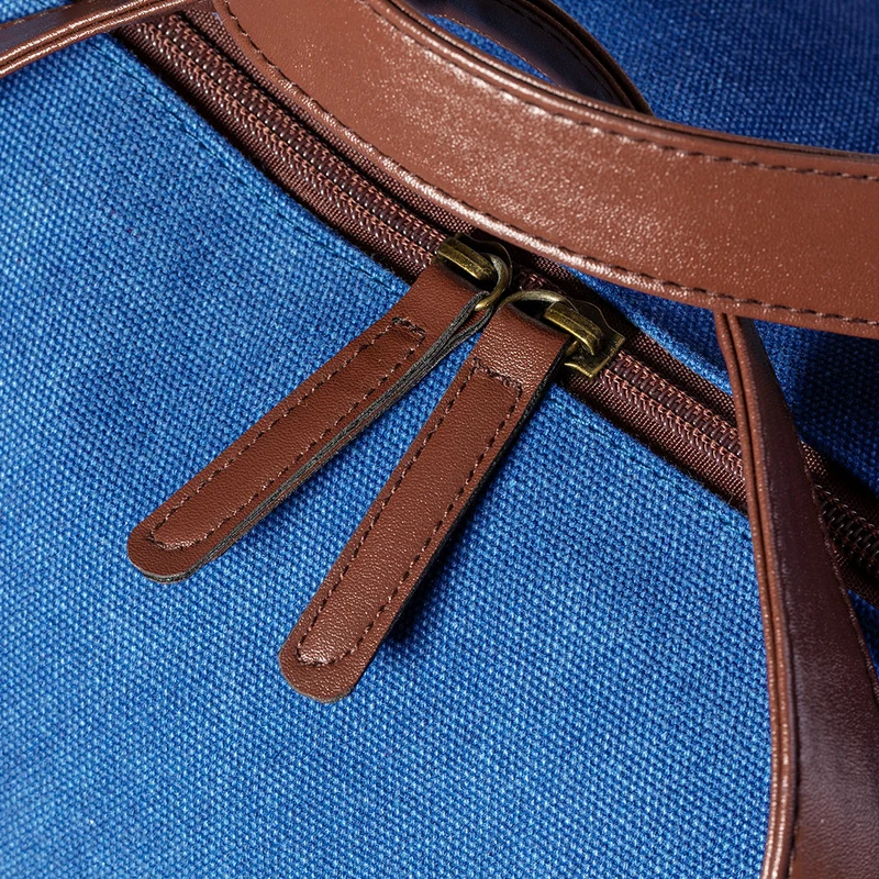 Sac en toile résistante 480mg/m2 avec bandoulière en similicuir STARIUX