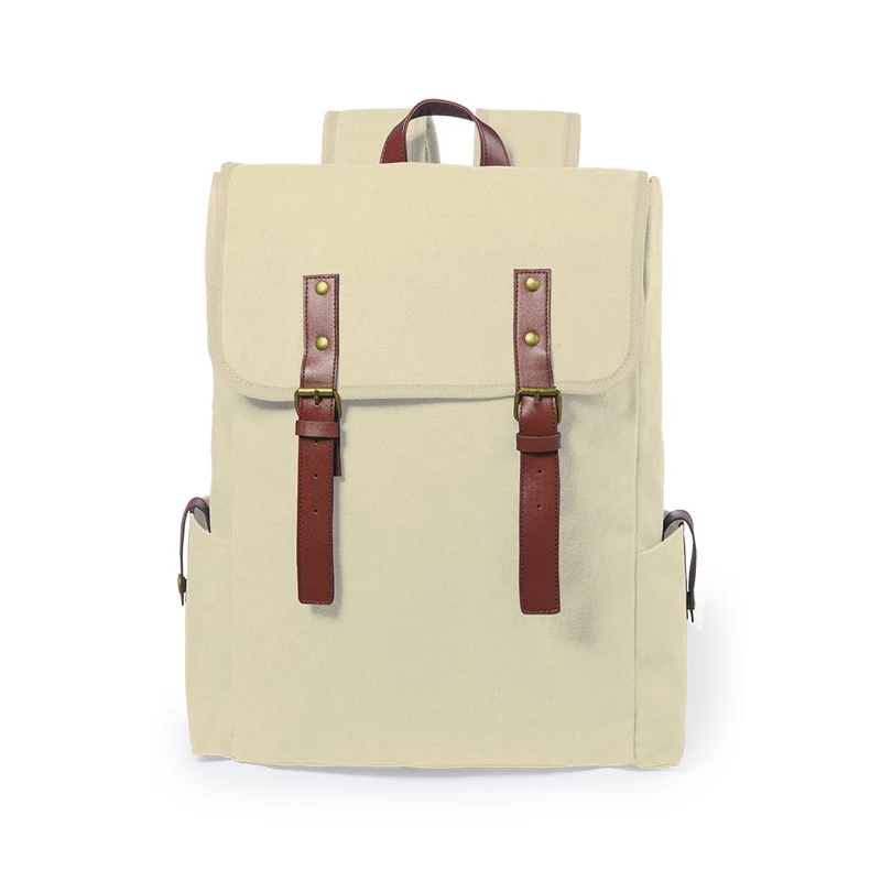 Sac à dos en toile 480g par m2 avec sangle de fixation et poignée de transport en similicuir SNORLAX