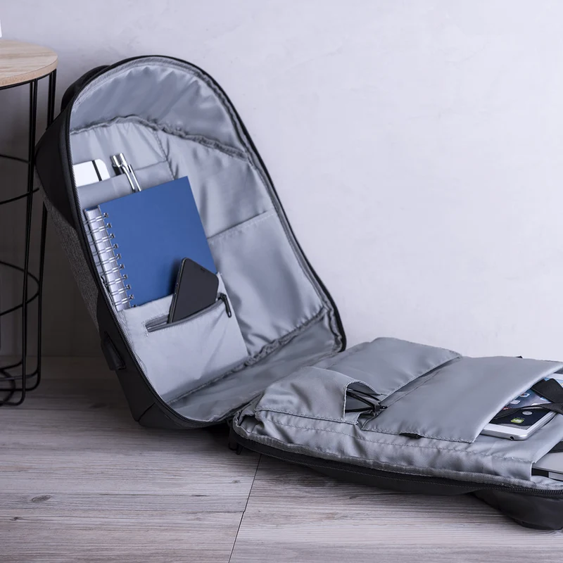 Sac à dos antivol avec dos et bretelles rembourrées en nylon 1200d BILTRIX