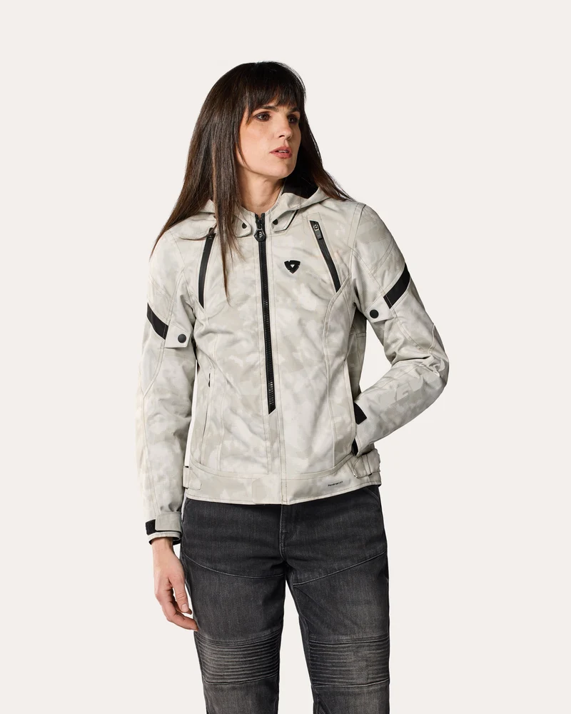 Jacket Flare 3 H2O Ladies | Camo Grey-White