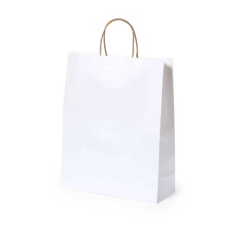 Sac en papier recyclé 100g/m2 anses courtes renforcées CYNTHIA