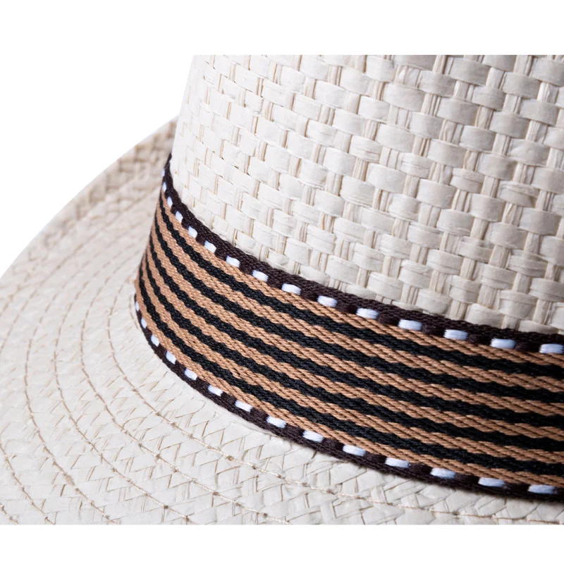 Chapeau en fibre synthétique avec un ruban extérieur élégant cousu KAOBEX