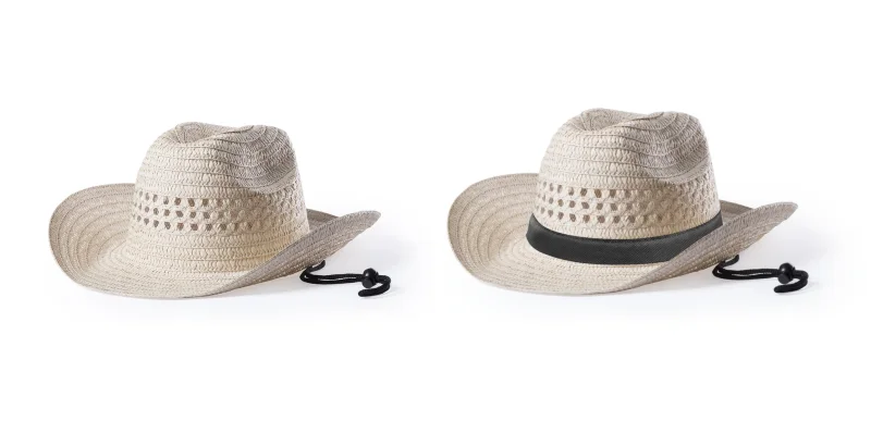 Chapeau texan de en matière synthétique avec ruban intérieur confortable assorti TEXAS