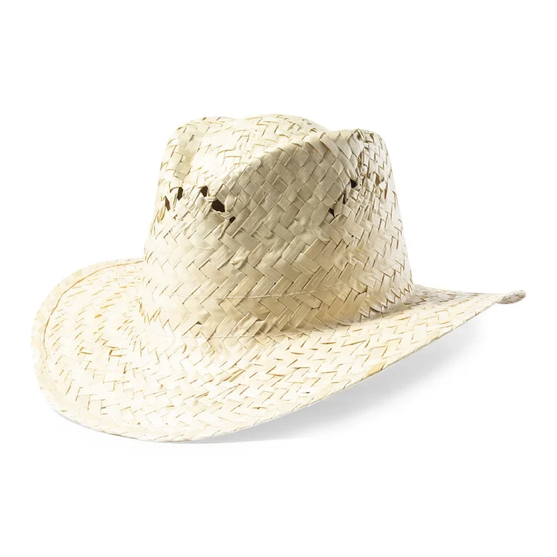 Chapeau de paille blanc avec ruban intérieur confortable et trous d´aération LUA