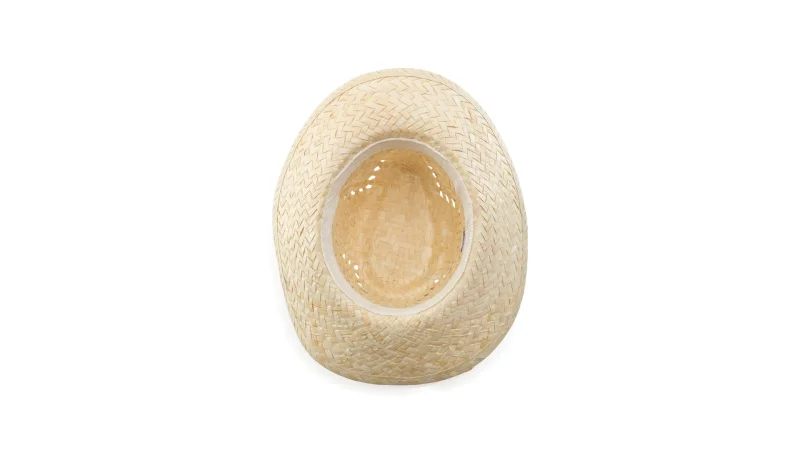 Chapeau de paille blanc avec ruban intérieur confortable et trous d´aération LUA