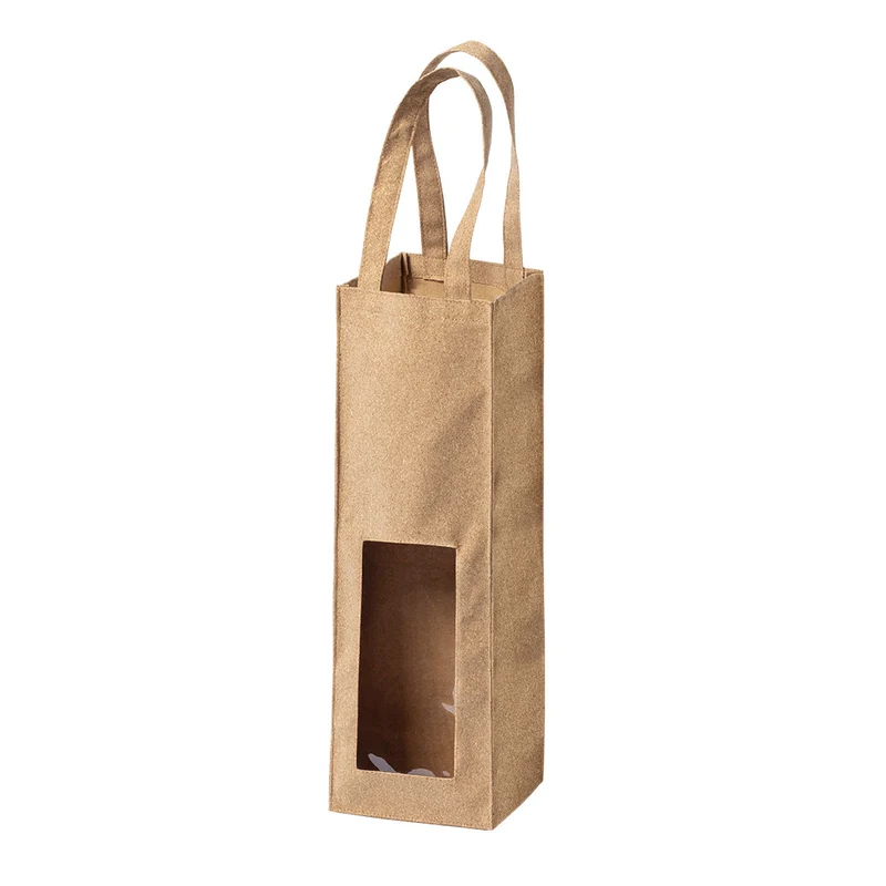 Sac en liège naturel, avec fenêtre transparente sur le devant MINAX