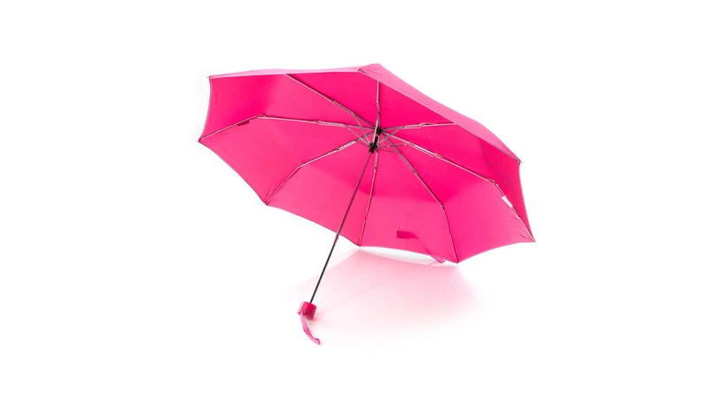 Parapluie en polyester 190t avec varilles en métal et étui polyester MARA