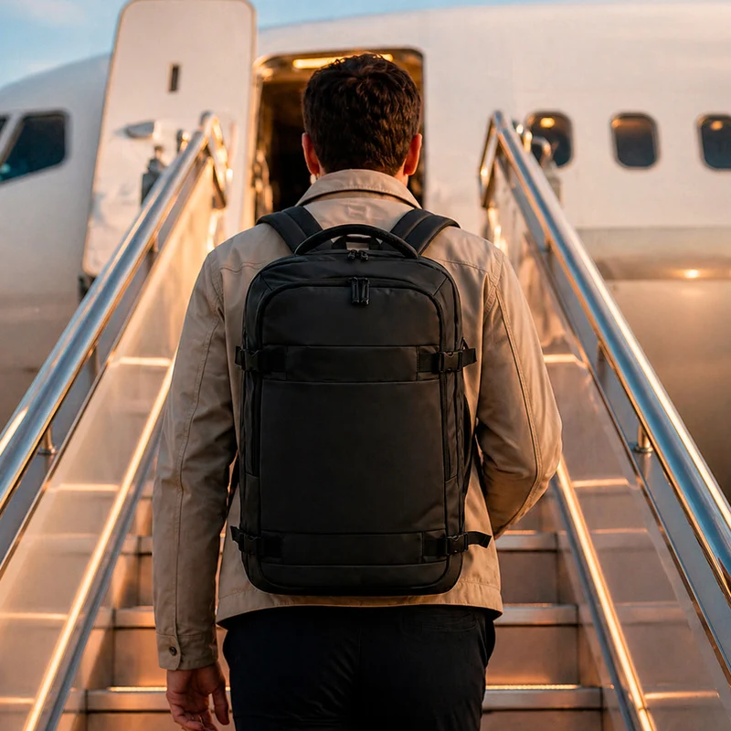 Sac à Dos en similicuir élégant rembourré 25L TANEN