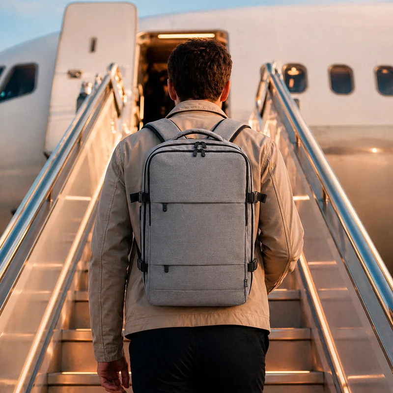 Sac à Dos de voyage en RPET 300D résistant à l'eau MYRIAX
