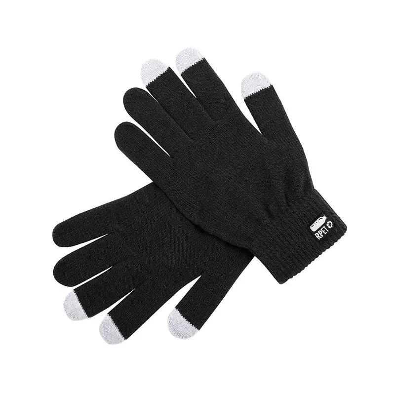Paire de gants pour appareils à écran tactile en polyester DESPIL