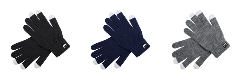 Paire de gants pour appareils à écran tactile en polyester DESPIL