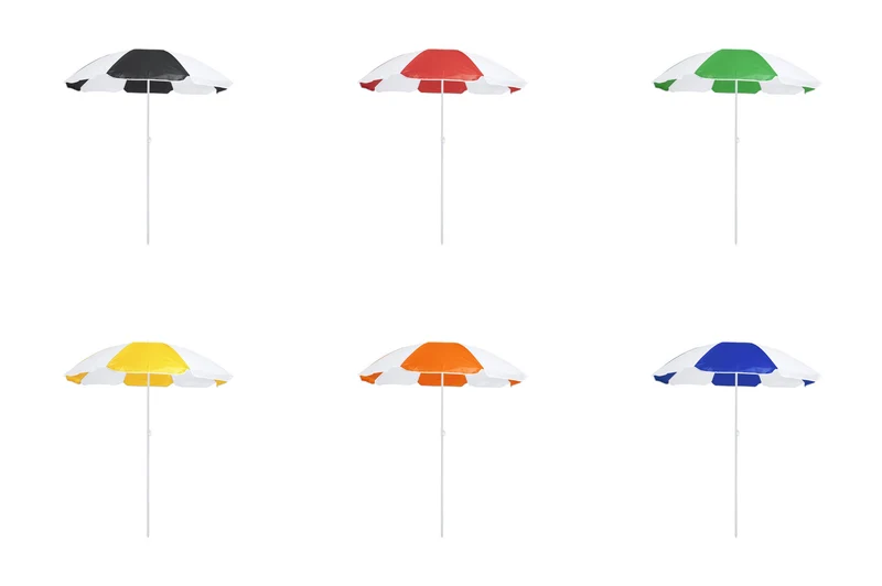 Parasol de plage de 8 panneaux en nylon résistant NUKEL
