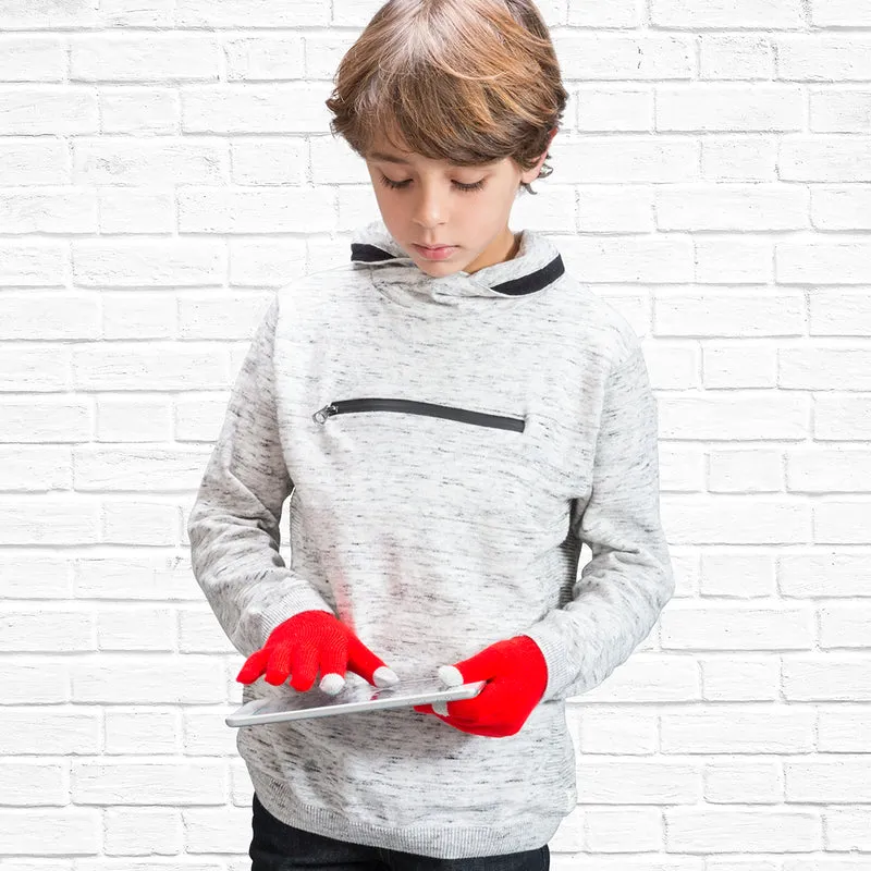 Paire de gants tactiles pour enfants en acrylique doux PIGUN