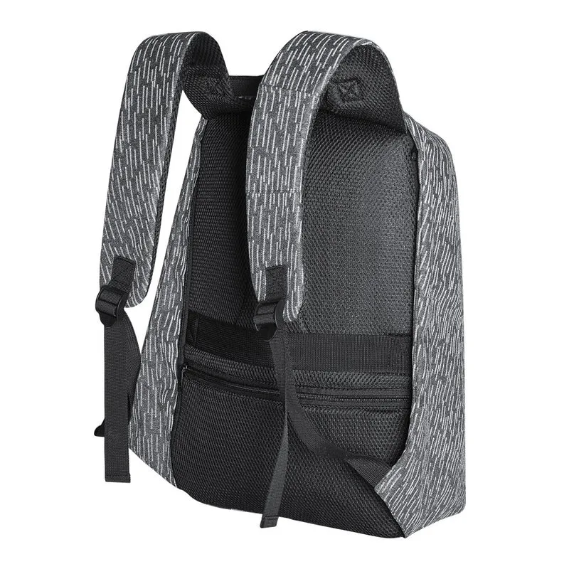 Sac à dos anti-vol réfléchissant en polyester 600d, dos et bretelles rembourrées QUASAR