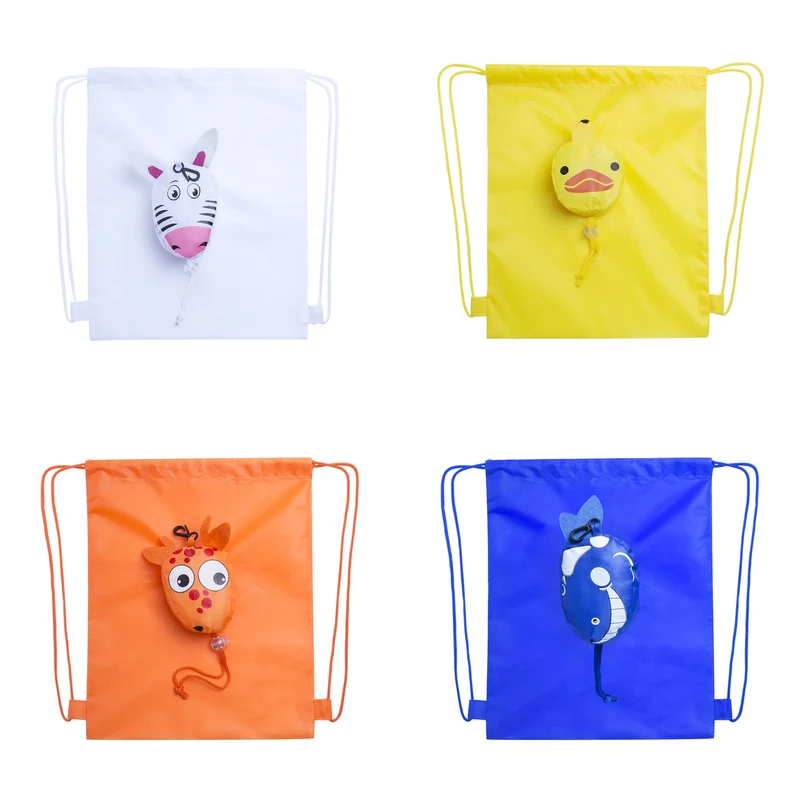 Sac à dos à cordelettes pliable pour enfant KISSA