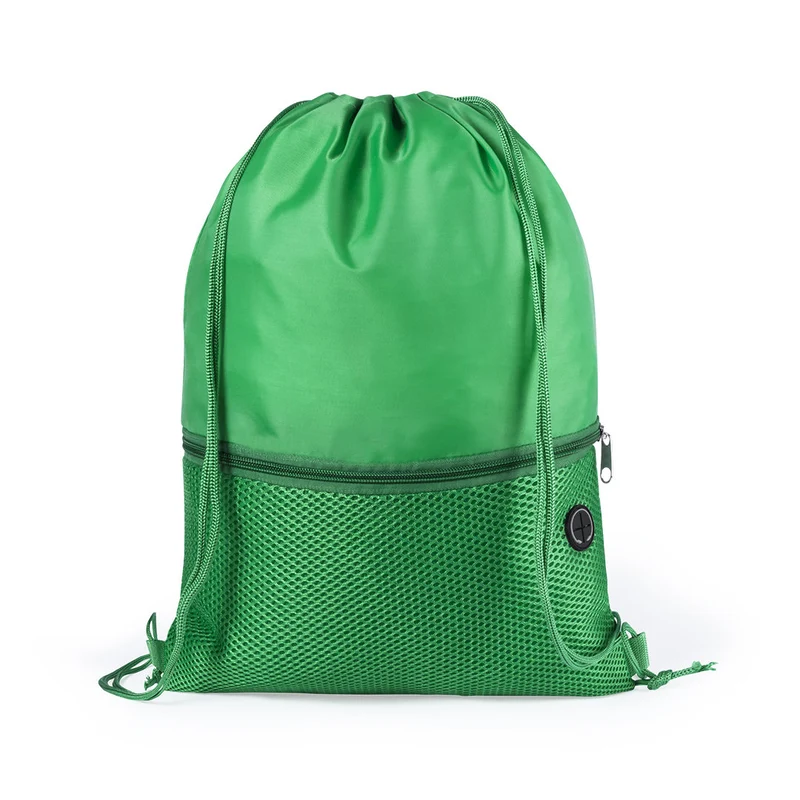 Sac à dos à cordelettes en polyester doux 210d BICALZ