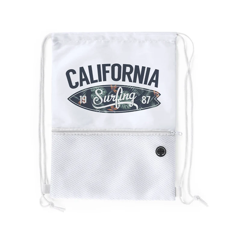 Sac à dos à cordelettes en polyester doux 210d BICALZ