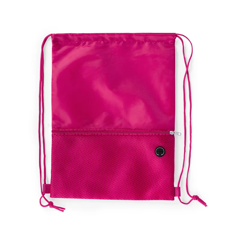 Sac à dos à cordelettes en polyester doux 210d BICALZ