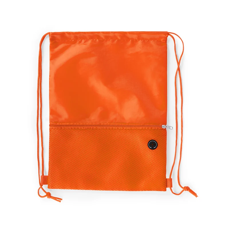 Sac à dos à cordelettes en polyester doux 210d BICALZ