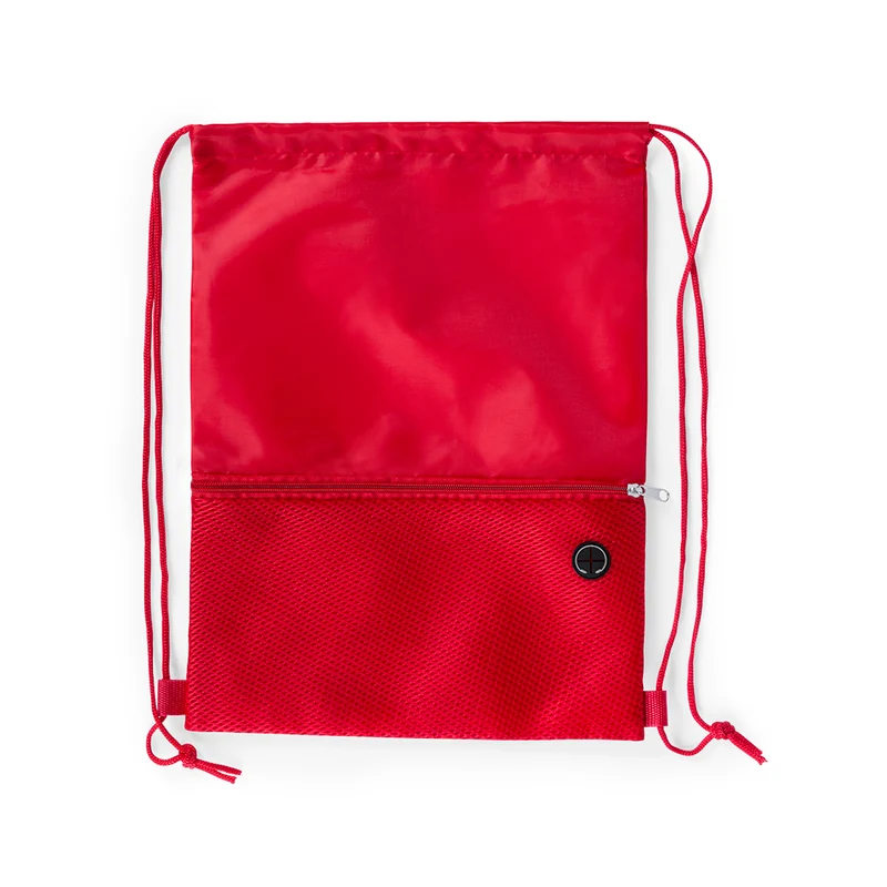 Sac à dos à cordelettes en polyester doux 210d BICALZ