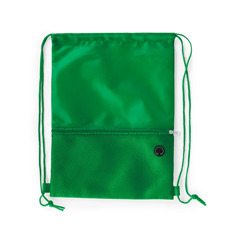 Sac à dos à cordelettes en polyester doux 210d BICALZ