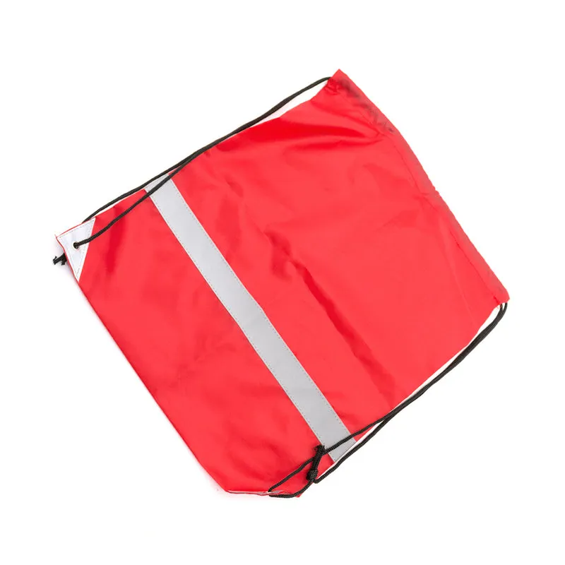 Sac à dos en polyester 190t avec cordes noires fermetures auto et coins renforcés LEMAP
