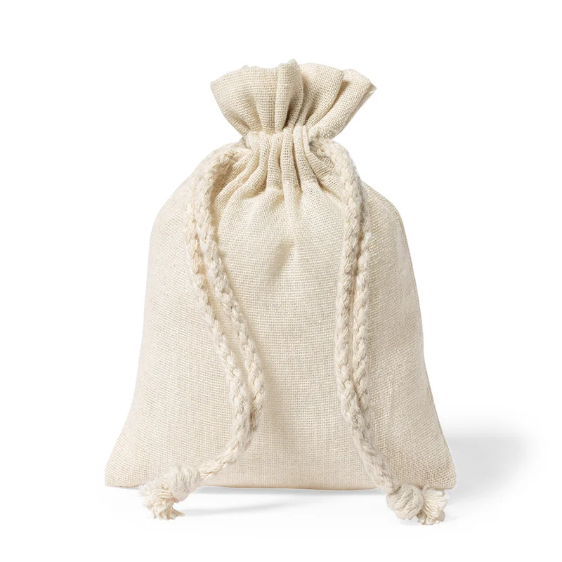 Sac 10x14 cm avec fermeture à cordon et en 100% coton SEAKING