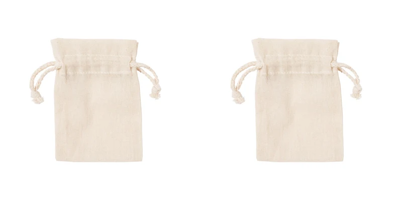 Sac 10x14 cm avec fermeture à cordon et en 100% coton SEAKING