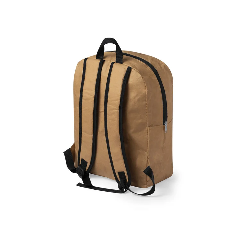 Sac à dos en papier laminé ultra résistant de 130gr/m2 avec bretelles rembourrées DONS