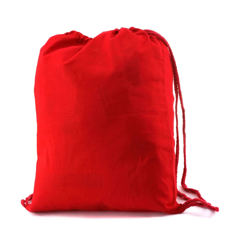 Sac à dos à cordelettes en tissu 100 % coton doux 100gr / m2 BASS
