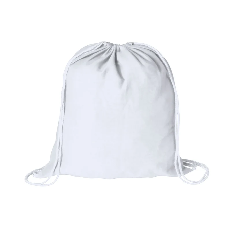 Sac à dos à cordelettes en tissu 100 % coton doux 100gr / m2 BASS