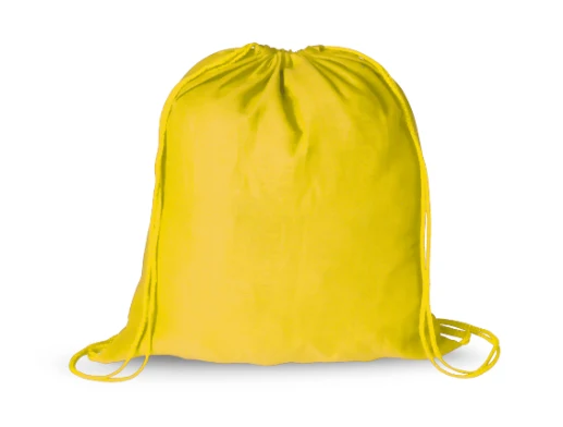 Sac à dos à cordelettes en tissu 100 % coton doux 100gr / m2 BASS