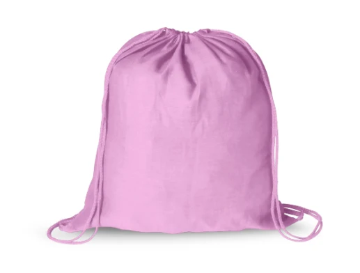 Sac à dos à cordelettes en tissu 100 % coton doux 100gr / m2 BASS