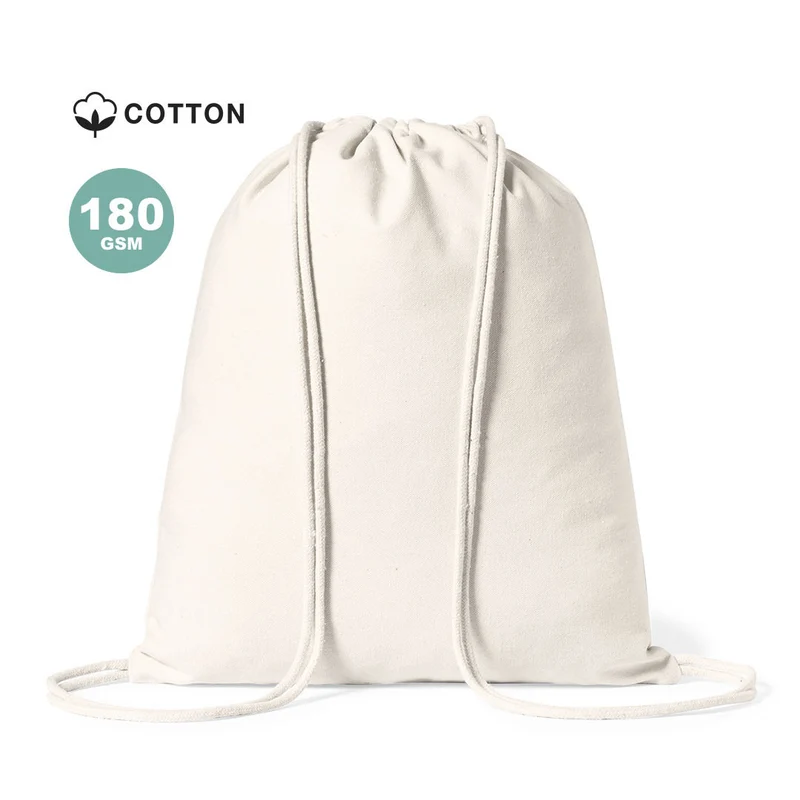Sac à dos à cordes 100% coton 180g/m2 SERLEN