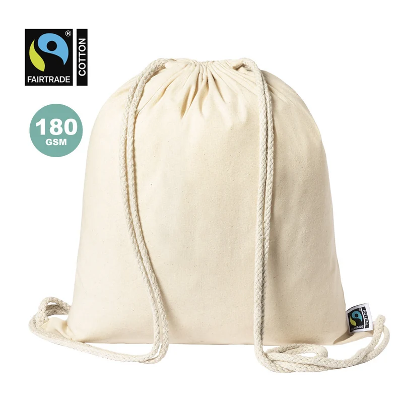 Sac à dos en corde 100 % coton 180gr / m2 fairtrade SANFER