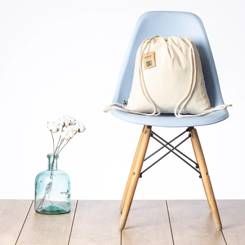 Sac à dos en corde 100 % coton 180gr / m2 fairtrade SANFER