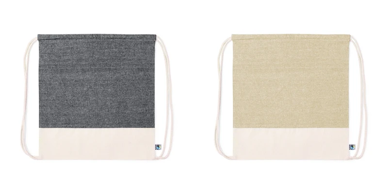 Sac à dos à cordes 100 % coton 140gr / m2 fairtrade FERDIN
