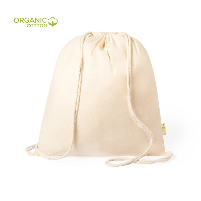 Sac à dos 100% coton organique 120g/m2, environ 7L TIBAK