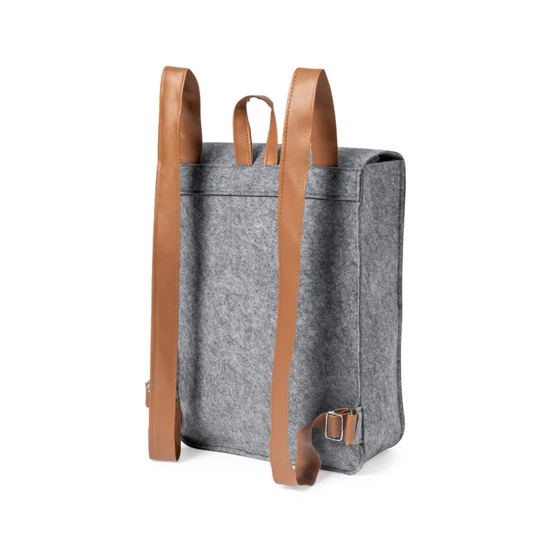 Sac à dos en feutrine rpet et similicuir ZAKIAN
