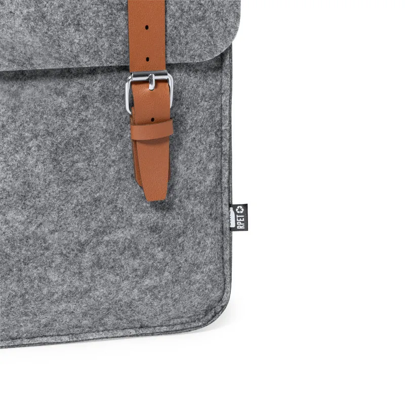 Sac à dos en feutrine rpet et similicuir ZAKIAN