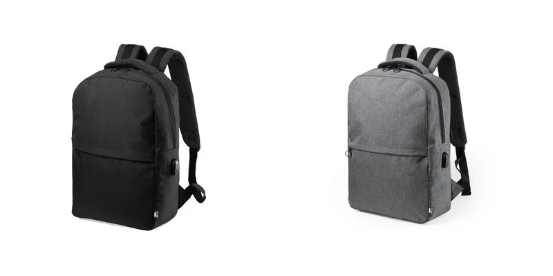 Sac à dos en polyester rpet 600d avec bretelles et dos rembourrées KONOR