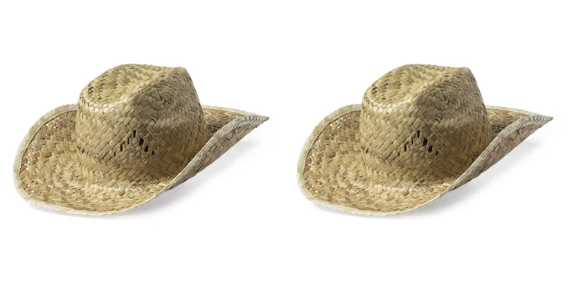 Chapeau en paille couleur verdâtre naturel avec ruban intérieur confortable BULL
