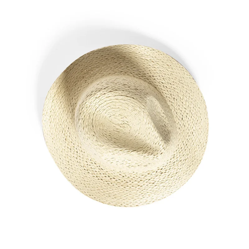 Chapeau en matière synthétique et finition naturelle RANDOLF
