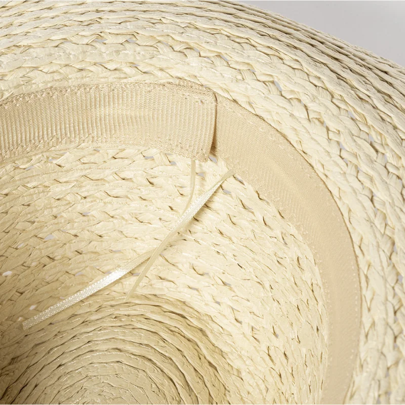 Chapeau en matière synthétique et finition naturelle RANDOLF